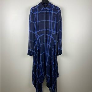 BCBG Beatryce plaid silk dress